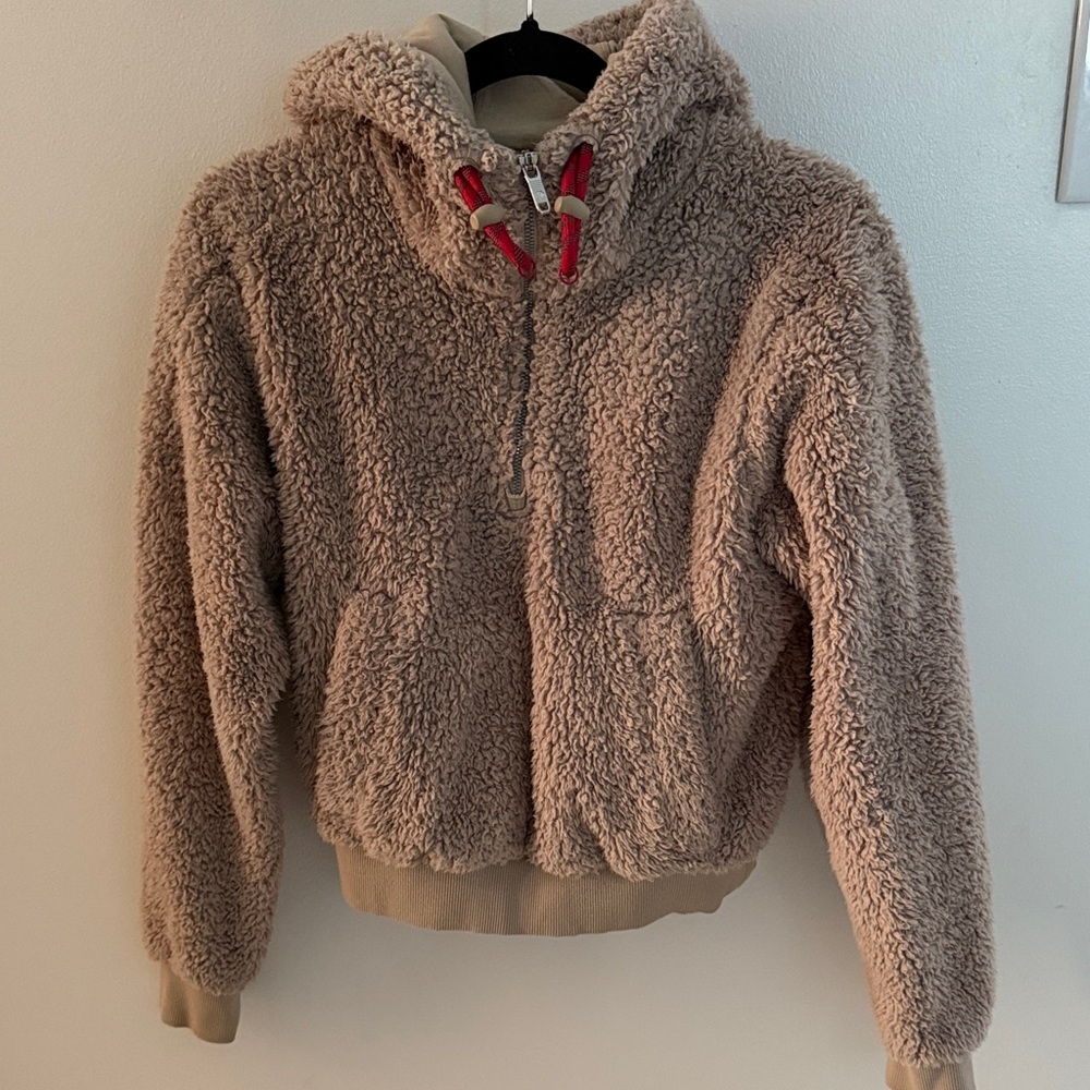 Lululemon Athletica Tan Sherpa Hoodie